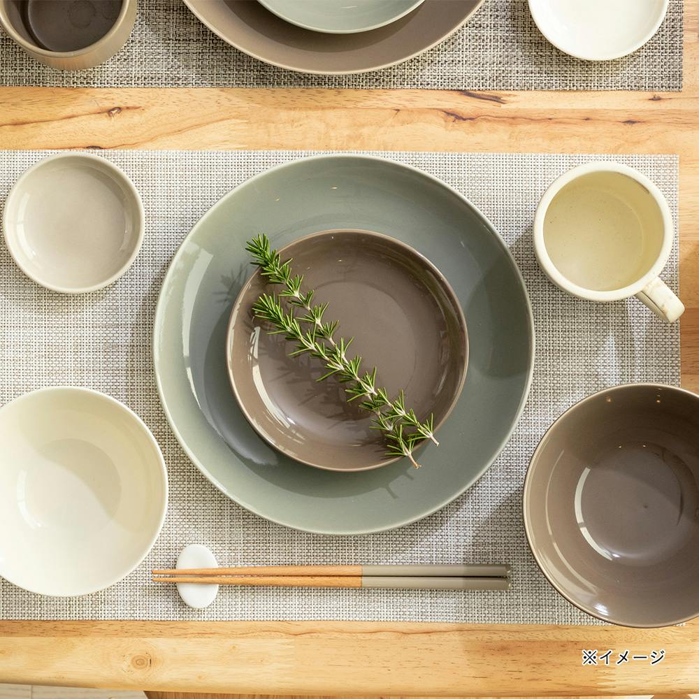 軽スタ 軽量磁器食器 プレート24cm クールグレー | 食器・グラス