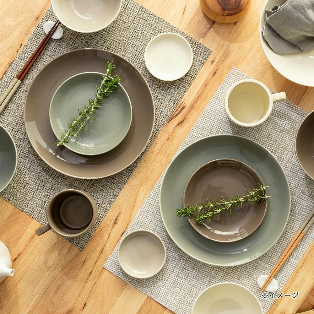 軽スタ 軽量磁器食器 プレート24cm クールグレー | 食器・グラス