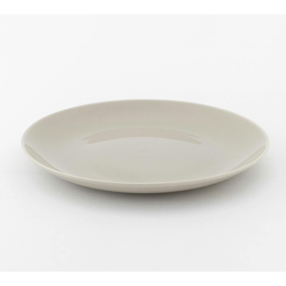 軽スタ 軽量磁器食器 プレート 24cm ウォームグレー