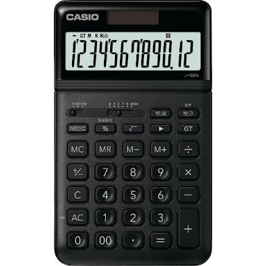 【CAINZ-DASH】カシオ計算機 スタイリッシュ電卓（ジャストタイプ１２桁） JF-S200-BK-N【別送品】