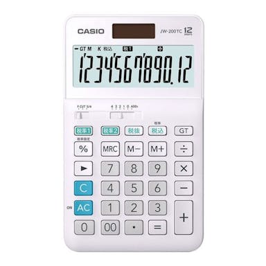 カシオ Ｗ税率電卓 12桁 ＪＷ－200ＴＣ－Ｎ