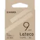 【CAINZ-DASH】カシオ計算機 ラテコ(Lateco)専用詰め替えテープ 9mm 半透明に黒文字 XB9MX【別送品】