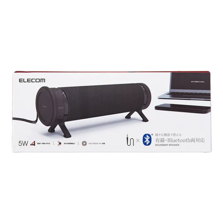 エレコム ミニサウンドバースピーカー “behav” SP-PCBS01UBK