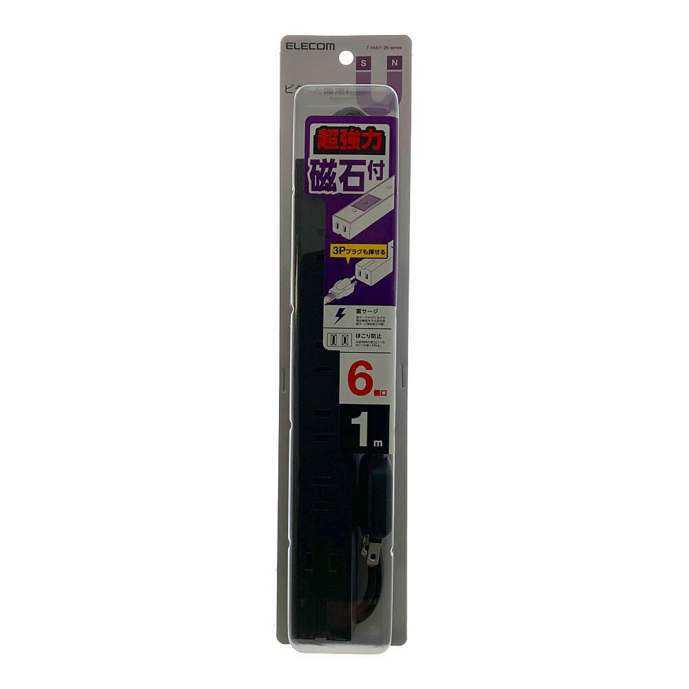 エレコム タップ T-KM01-2610BK 電源ケーブル・延長コード エレコム タップ T-KM01-2610BK 電源ケーブル・延長コード