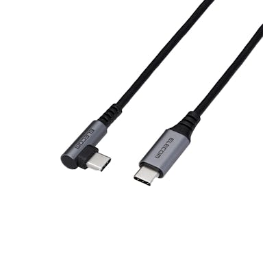 エレコム USB 2.0ケーブル(認証品、C-C、L型コネクタ) MPA-CCL20NBK