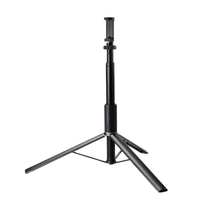 エレコム スマートフォン用三脚/ロング/高耐荷重 P-STSRS02LSBK