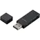 【CAINZ-DASH】エレコム カードリーダー スティックタイプ USB2.0対応 SD+microSD対応 ブラック MR-D205BK【別送品】