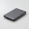 エレコム 薄型コンパクトモバイルバッテリー(5000mAh/2.4A/Cx1+Ax1) ダークグレー DE-C37-5000DGY