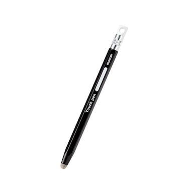 エレコム 六角鉛筆型タッチペン 電動繊維タイプ ブラック P-TPENSEBK(販売終了)