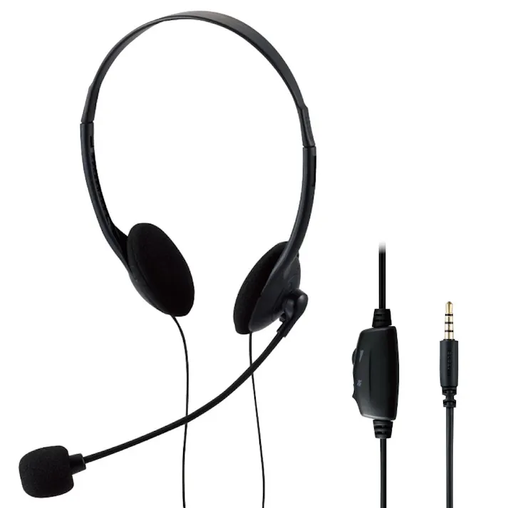 エレコム ヘッドセット HS-HP01STBK