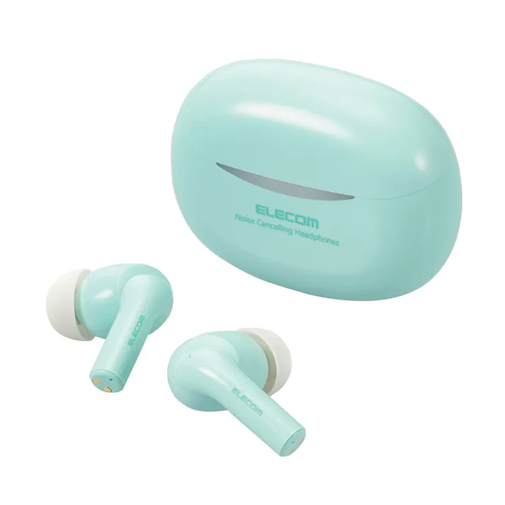 エレコム 完全ワイヤレスBluetoothヘッドホン グリーン LBT-TWS15GN