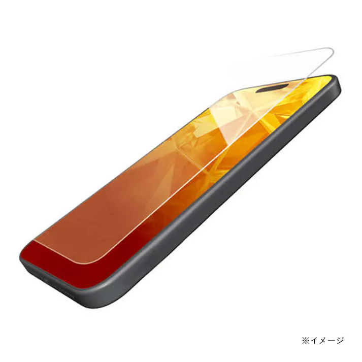 エレコム iPhone 15 ガラスフィルム ゴリラ 0.21mm 高透明 PM-A23AFLGO