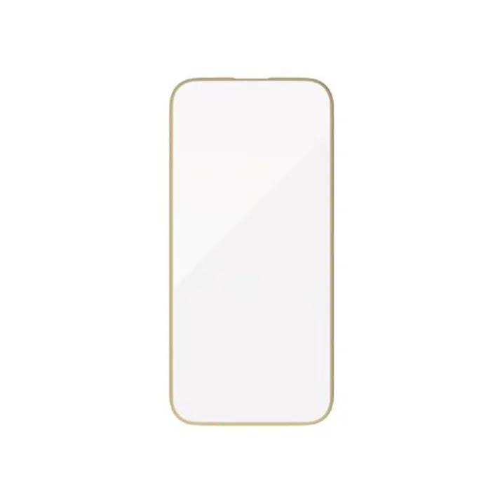 エレコム iPhone 15 Pro &me ガラスフィルム フレーム付き 高透明 シャンパンゴールド PM-A23CFLGFGD