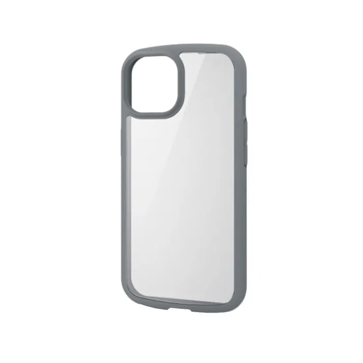 エレコム iPhone 15 TOUGH SLIM LITE グレー PM-A23ATSLFCGY