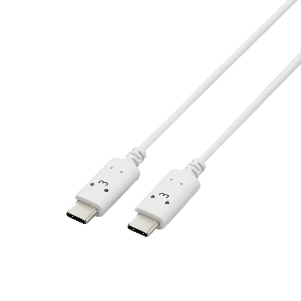 しろちゃんUSB Type-Cケーブル 1m しろちゃん ホワイト×ブラック MPA-CCF10WF