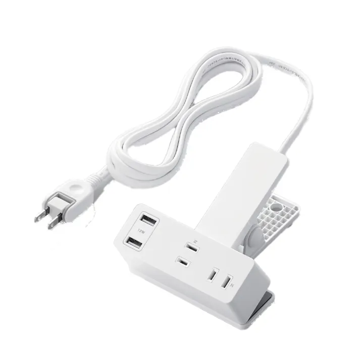 エレコム USB-Aポート付きクリップタップ T-U05-3225WH