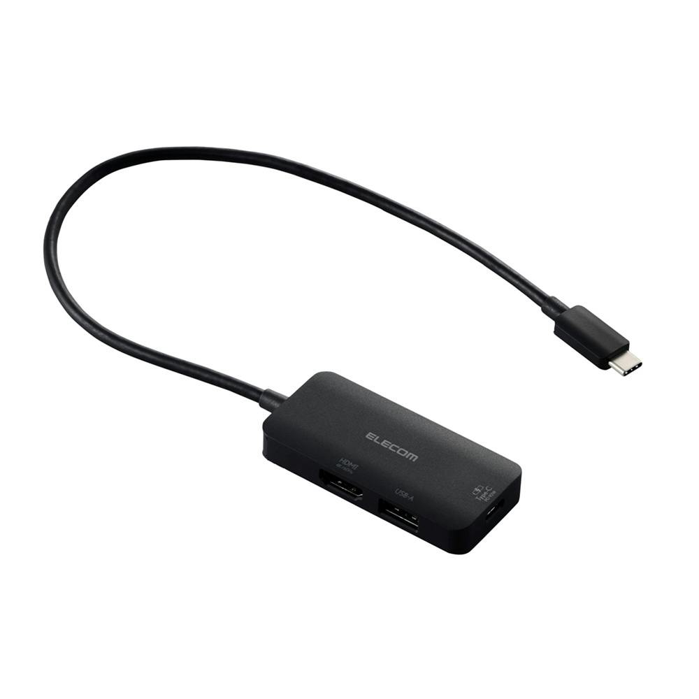 エレコム ドッキングステーション 3in1 充電＋映像出力 DST-C31BK