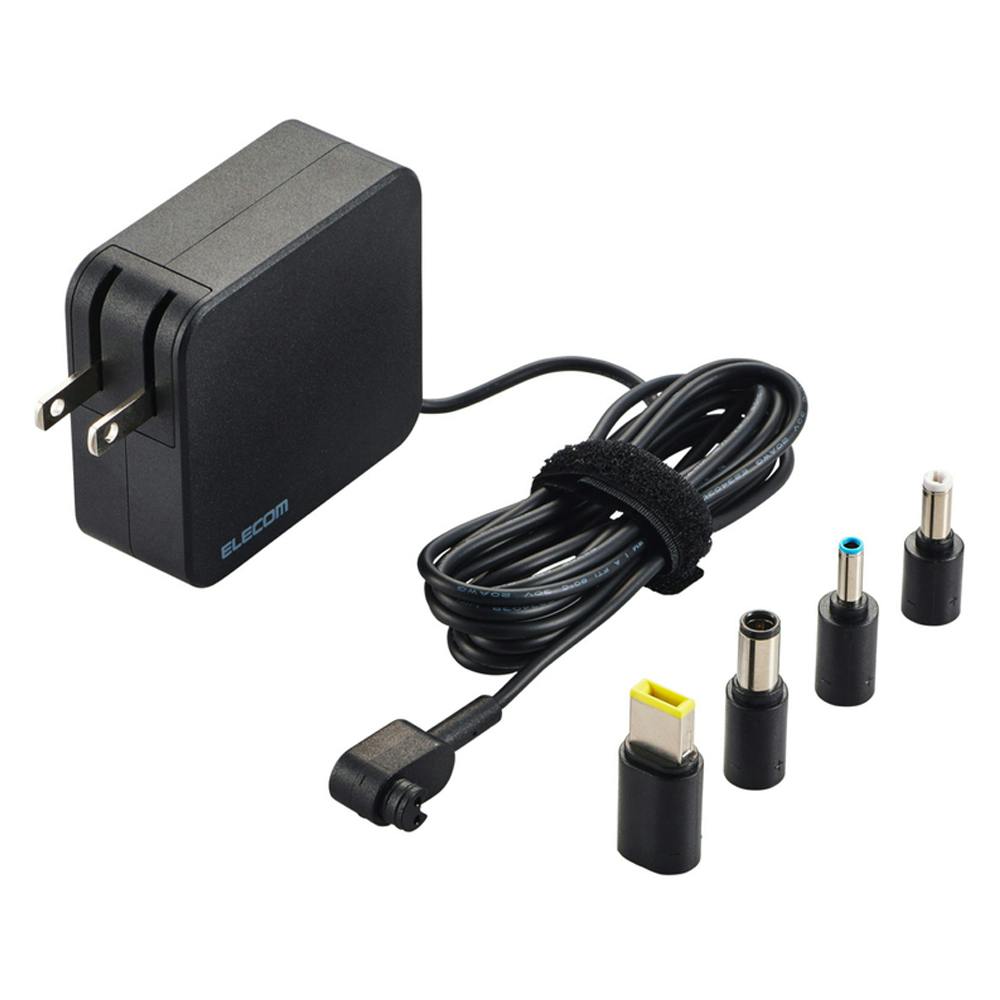 エレコム ノートパソコン用 ACアダプター 65W/変換コネクター付属 ACDC-TP9565BK OA機器・マウス・テンキー エレコム ノートパソコン用 ACアダプター 65W/変換コネクター付属 ACDC-TP9565BK OA機器・マウス・テンキー