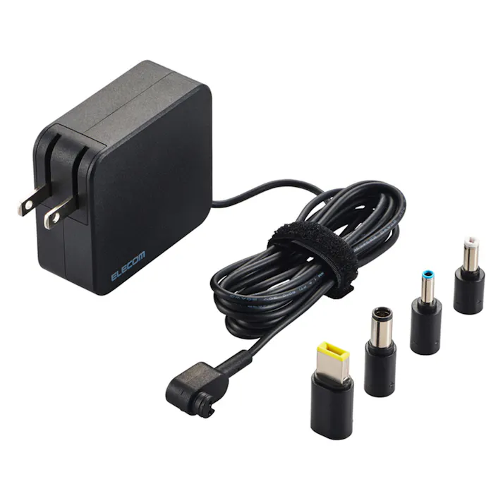 エレコム ノートパソコン用 ACアダプター 65W/変換コネクター付属 ACDC-TP9565BK