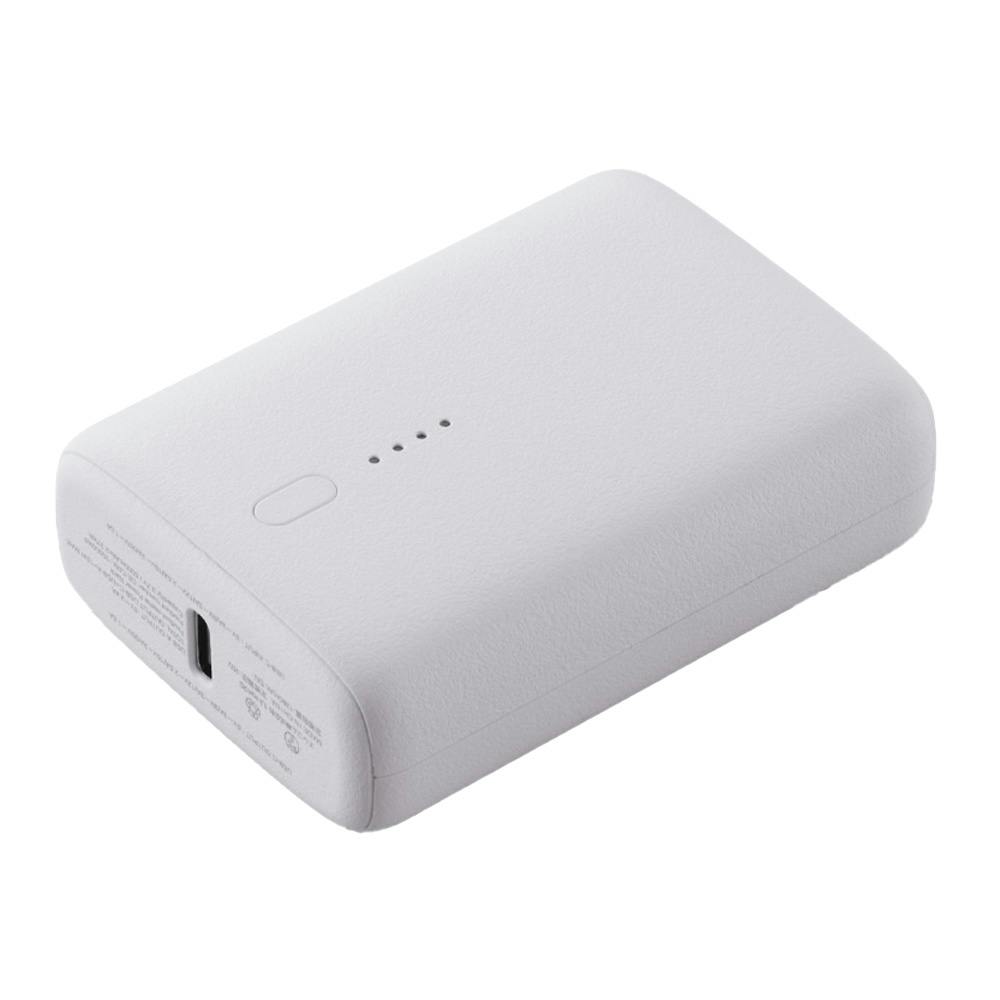 コンパクトモバイルバッテリー (10000mAh/30W) しろちゃん ホワイト×ブラック DE-C69L-10000WF