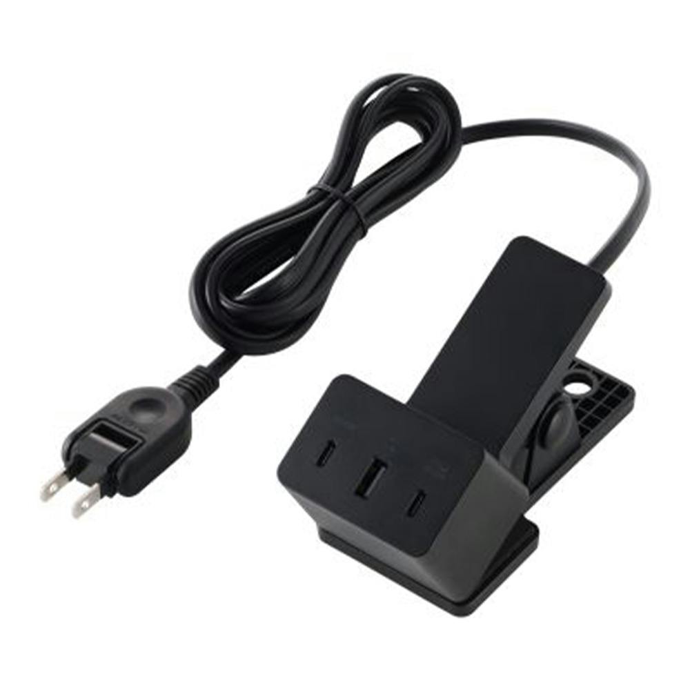 クリップ型AC充電器 (67W/USB Type-C(TM)×2+USB-A×1) ブラック MPA-AC11867BK
