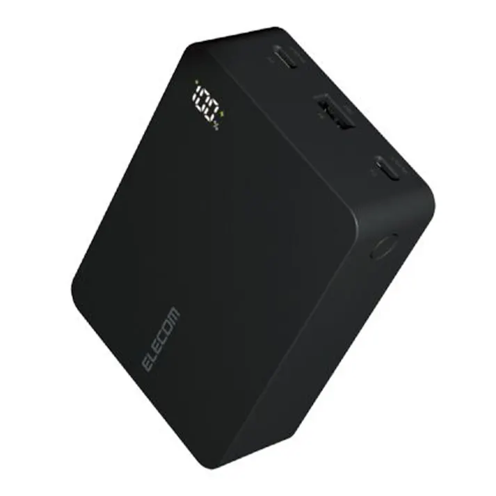 モバイルバッテリー (PC充電対応/20400mAh/67W) ブラック DE-C72L-20000BK