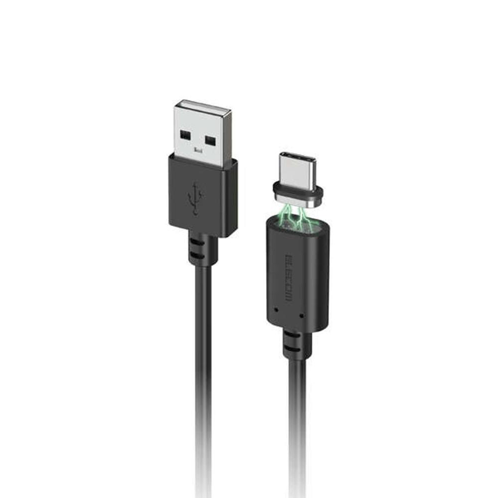 ピタッとマグネットケーブル (USB-A - USB Type-C/USB2.0/15W) 1m ブラック MPA-ACMA10BK