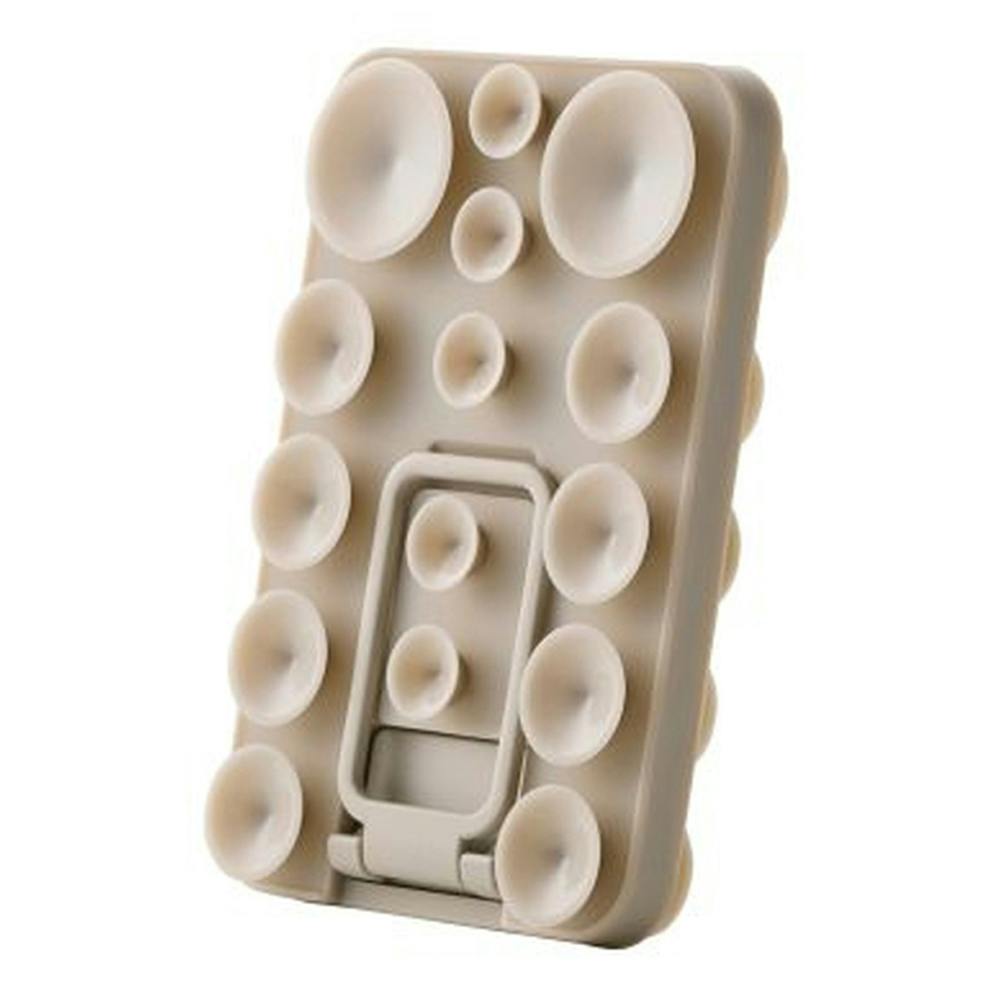 エレコム TakoPita 吸盤スマホパッドスタンド付 ベージュ P-TKPTSUCS01BG