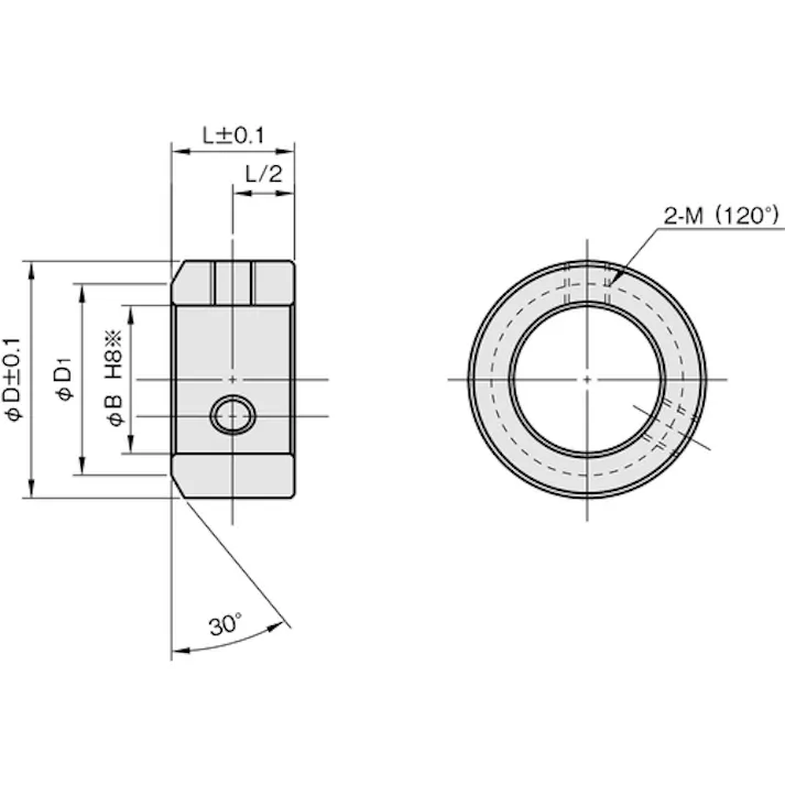 【CAINZ-DASH】岩田製作所 スタンダードセットカラー ノーマル SUS 内径16 SC1606S【別送品】
