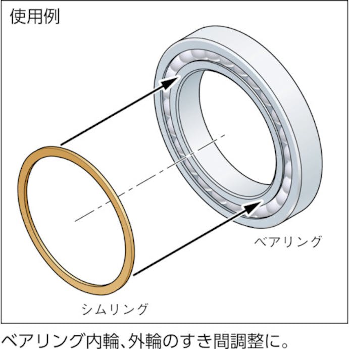 【CAINZ-DASH】岩田製作所 シムリング（鉄）　３Ｘ５Ｘ０．５ｍｍ　（１０枚入） RF003005050【別送品】