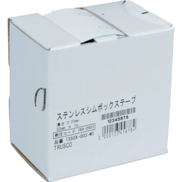 【CAINZ-DASH】トラスコ中山 ステンレスシムボックステープ 0.05 50mmX1m TS50X-005-M1【別送品】