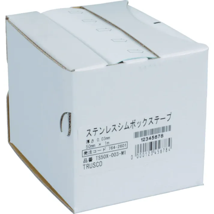 【CAINZ-DASH】トラスコ中山 ステンレスシムボックステープ 0.04 100mmX1m TS100X-004-M1【別送品】