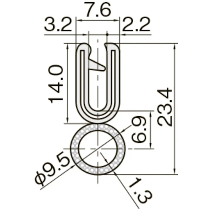 【CAINZ-DASH】岩田製作所 クッション トリムシール 3100-Cシリーズ (5M) 3.2mm用 3100-B-3X32CT-L5【別送品】