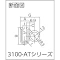 【CAINZ-DASH】岩田製作所 クッション　トリムシール　３１００－Ａシリーズ　（１Ｍ）　４．８ｍｍ用 3100-B-3X48AT-L1【別送品】