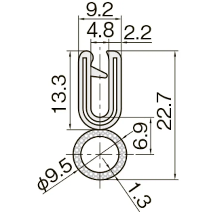 【CAINZ-DASH】岩田製作所 クッション トリムシール 3100-Cシリーズ (5M) 4.8mm用 3100-B-3X48CT-L5【別送品】