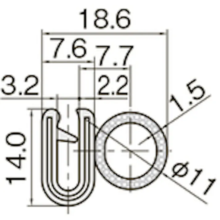 【CAINZ-DASH】岩田製作所 クッション トリムシール 4100-Aシリーズ (1M) 3.2mm用 4100-B-3X32AT-L1【別送品】