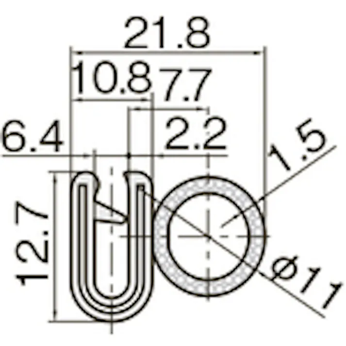 【CAINZ-DASH】岩田製作所 クッション トリムシール 4100-Aシリーズ (5M) 6.4mm用 4100-B-3X64AT-L5【別送品】