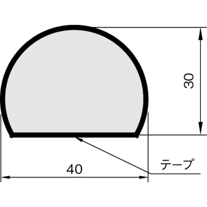 【CAINZ-DASH】岩田製作所 クッション バンパープロ BP4 (1m) BP4-L1【別送品】