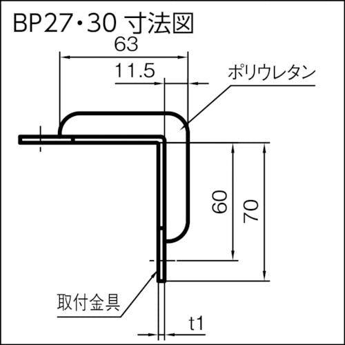 CAINZ-DASH】岩田製作所 バンパープロ ＢＰ２７ （１ｍ） BP27-L1