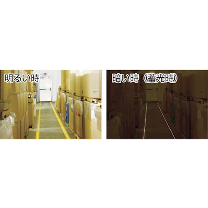 【CAINZ-DASH】岩田製作所 ラインプロ（黄／蓄光）　１巻（３０Ｍ） LP430【別送品】
