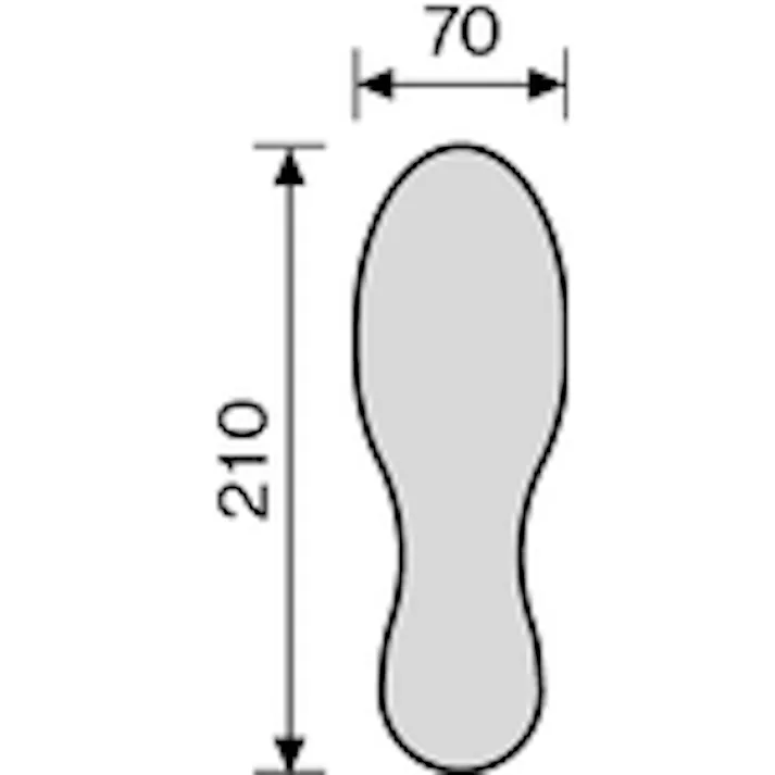【CAINZ-DASH】岩田製作所 ラインプロ足型シート(黄)2枚入り LPF2【別送品】