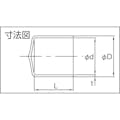 【CAINZ-DASH】岩田製作所 保護キャップ　丸　（１００個入）　黒 HLDP45-B【別送品】