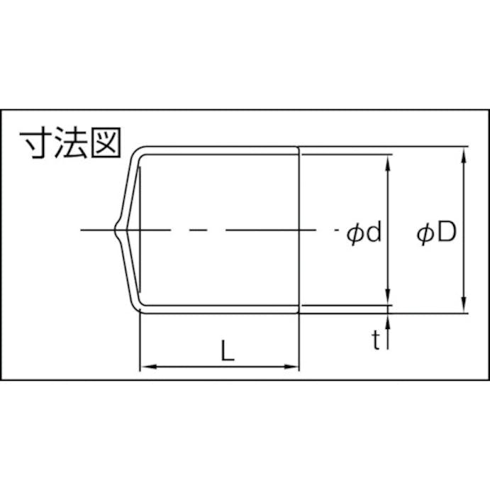 【CAINZ-DASH】岩田製作所 保護キャップ　丸　（１００個入）　黒 HLDP55-B【別送品】