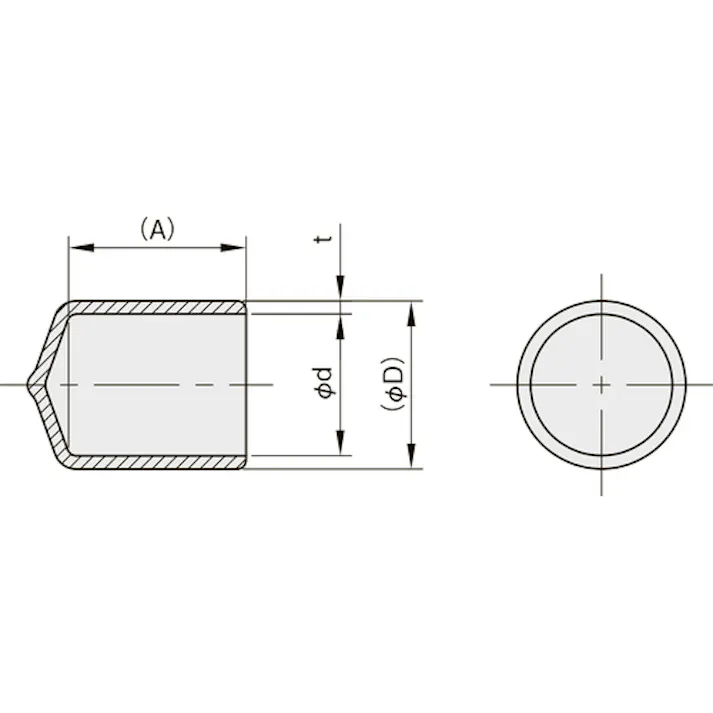 【CAINZ-DASH】岩田製作所 保護キャップ 丸 (100個入) 黒 HLDP80-B【別送品】