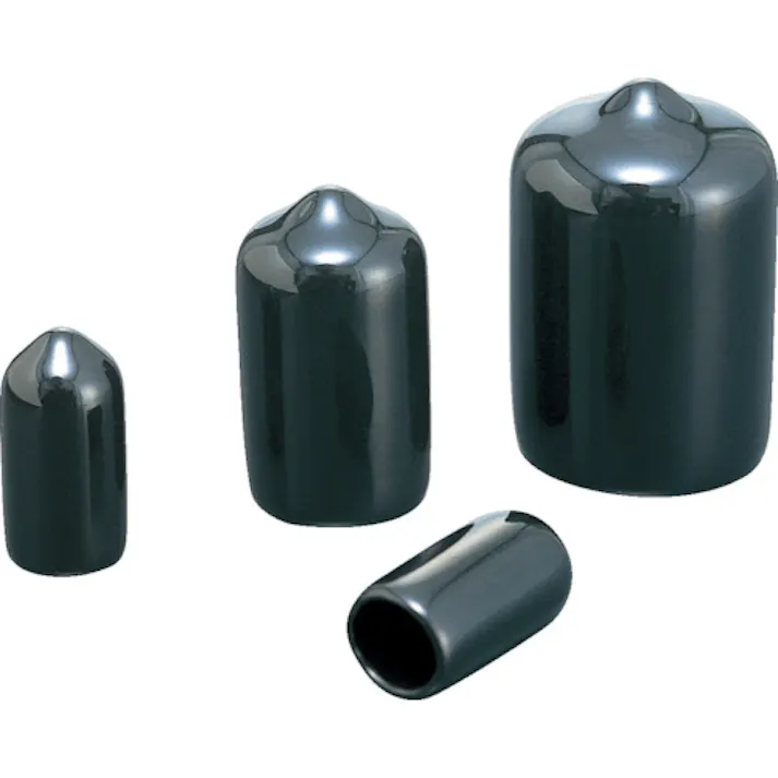 【CAINZ-DASH】岩田製作所 保護キャップ 丸 (10個入) 黒 HLDP380-B【別送品】