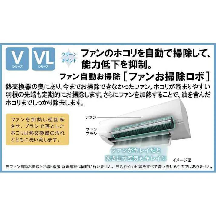 日立 エアコン 白くまくん Vシリーズ 6畳 スターホワイト RAS-V22