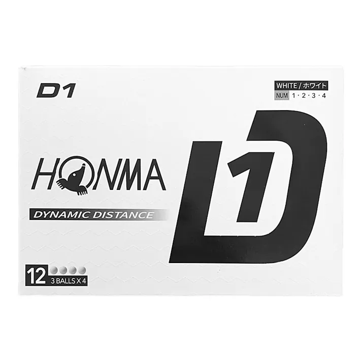 本間ゴルフ D-1 ゴルフボール ホワイト 12個入