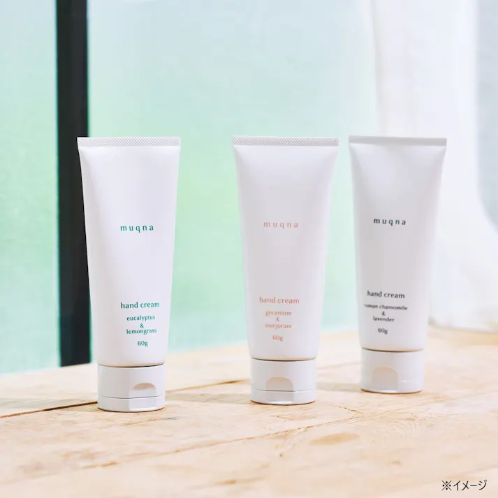ハンズオリジナル muqna(ムクナ) ハンドクリーム ゼラニウム&マジョラム 60g