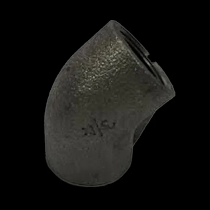 黒45エルボ 1/2 リブナシ