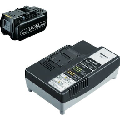 【CAINZ-DASH】パナソニックエレクトリックワークス社 Ｖ電池パック・充電器セット　電圧：１８Ｖ　容量：５．０Ａｈ　電源：ＡＣ１００Ｖ EZ9L54ST【別送品】